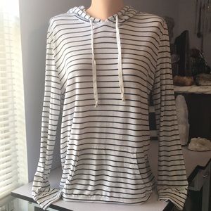 Express one eleven thin stripped hoodie
